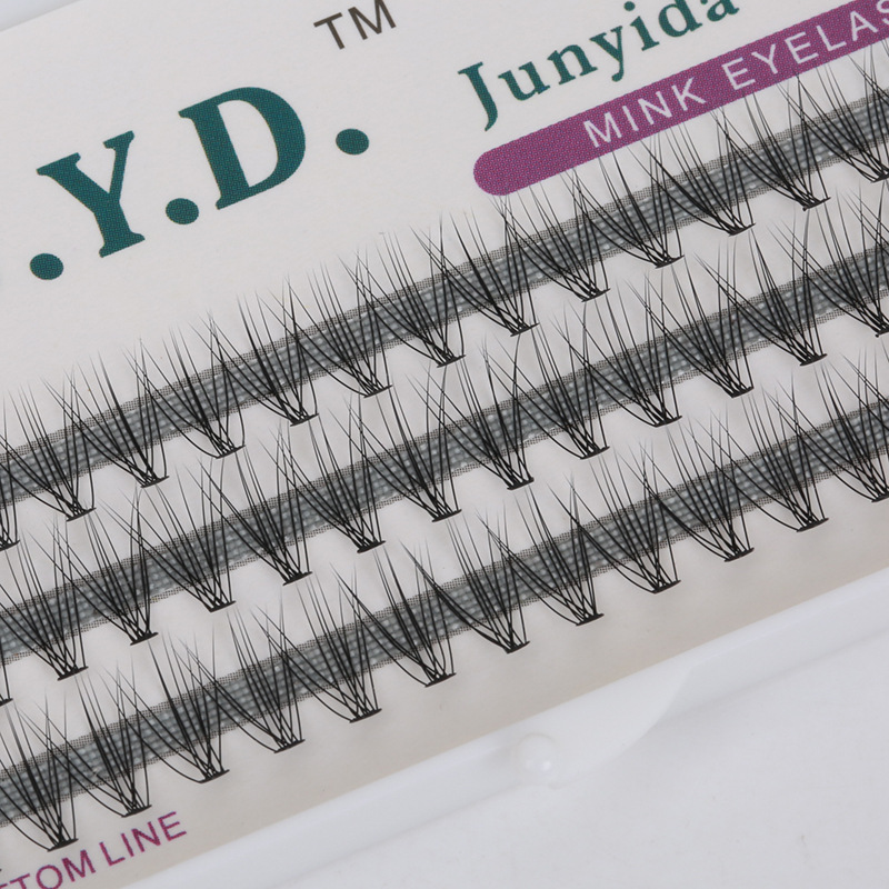 False eyelashes grafted eyelashes imitation mink hair planted eyelashes single plant natural soft 10 air eyelashes