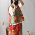 Suyi gốc phong cách dân tộc vải ngựa vải áo giáp khóa vest Đông Bắc vải hoa lớn nhấn màu sắc của vai bên ngoài cô gái 
