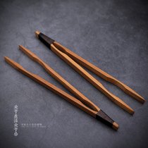 About life about you carbonized bamboo cup clip tea cup clip Cup tweezers tea ceremony accessories bamboo clip