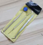 Три -часы зубочистки для зубочистки крючков из нержавеющей стали на зубные выставки