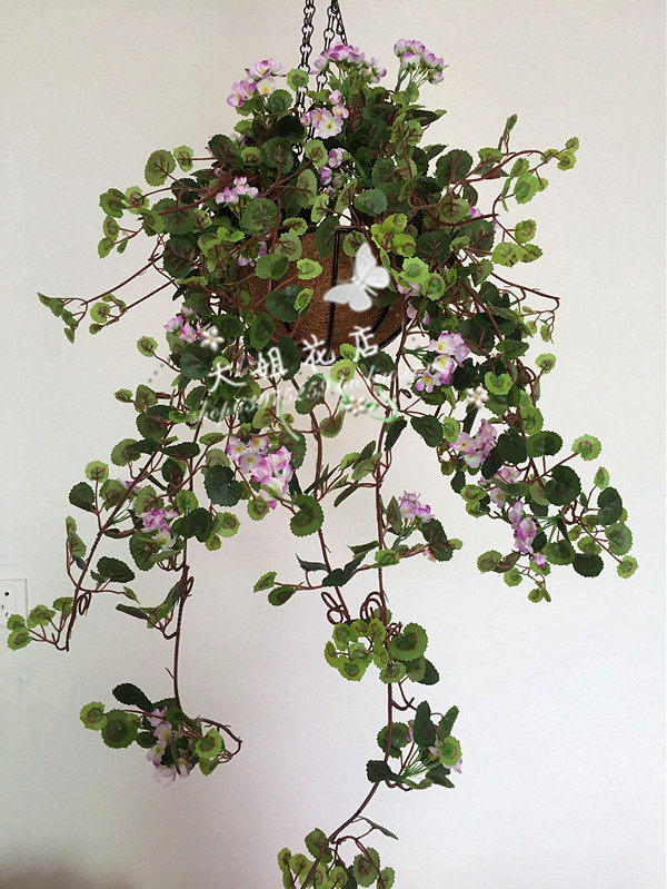 Simulation rose rose rattan rose flower romantic wedding hanging wall decoration flower rattan High quality fake flower rattan