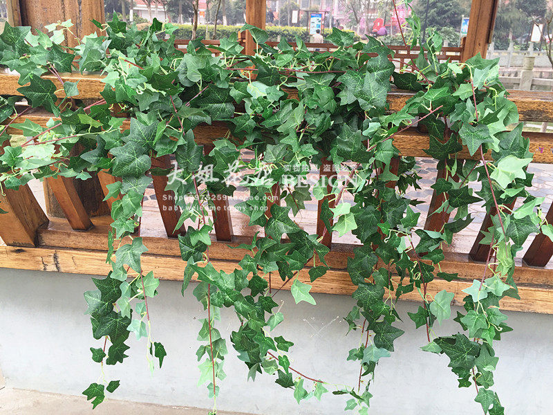 Simulation of Ivy Simulation Plant Wall Equipment of High-end Green Plant Wall Hanging Simulation of Vine Leaves Green Plant