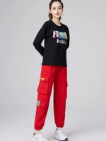 Весенний комплект, танцующий спортивный костюм, свободный крой