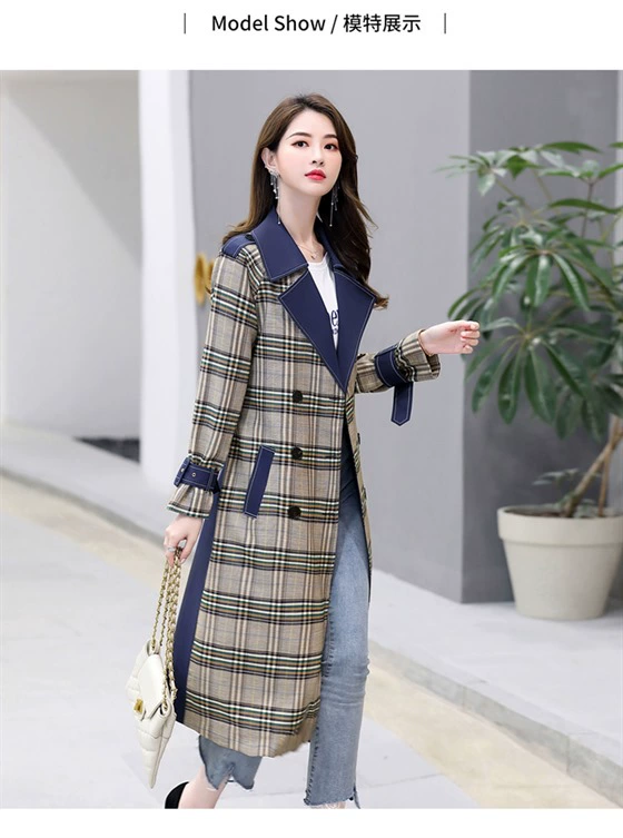 Áo khoác mới mùa xuân thời trang dành cho nữ mùa xuân và mùa thu - Trench Coat