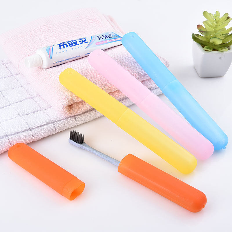 Toothbrush contains boxes toothbrush travel toothbrush box portable barrel multi-functional toothbrush with cover mouth mouth cup
