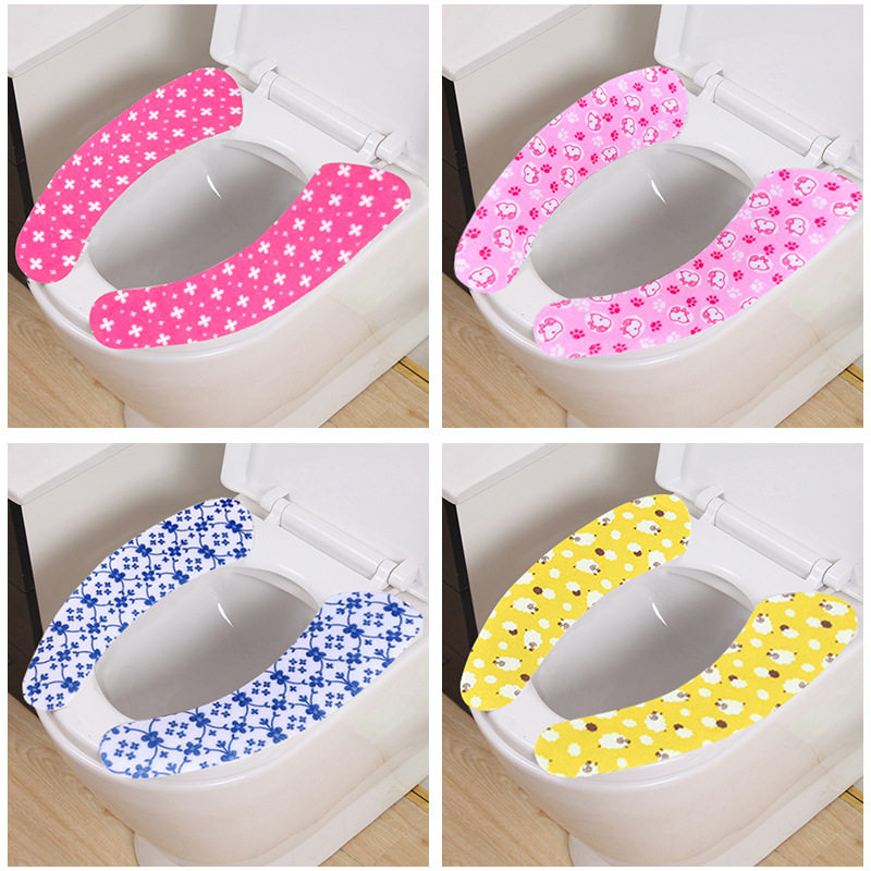 Toilet seat cushion household toilet sticker toilet washer toilet cover waterproof summer spring autumn winter four seasons sub-set paste