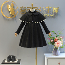 Girl dress 2020 Autumn new little girl fashionable woolen VAT vest dress children foreign-style princess skirt