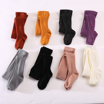 Girls pantyhose dance socks leggings autumn and winter wear cotton socks baby cute one-piece socks childrens Joker socks