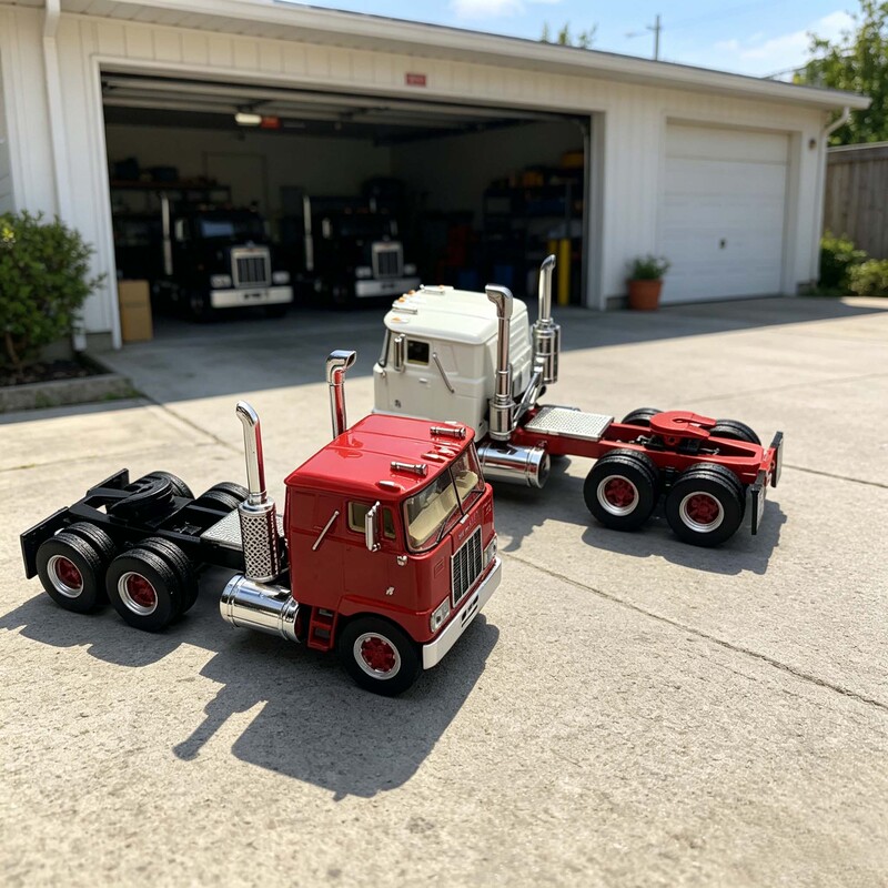 Top Shelf 1:64 Mack F700 Semi Tractor Truck Head Semi-Trailer Alloy Model Top Shelf 1:64 Mack F700 Semi Tractor Truck Head Semi-Trailer Alloy Model
