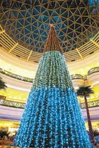 Christmas tree arranged tapered luminous Christmas tree styled Christmas frame steel frame exhibition production
