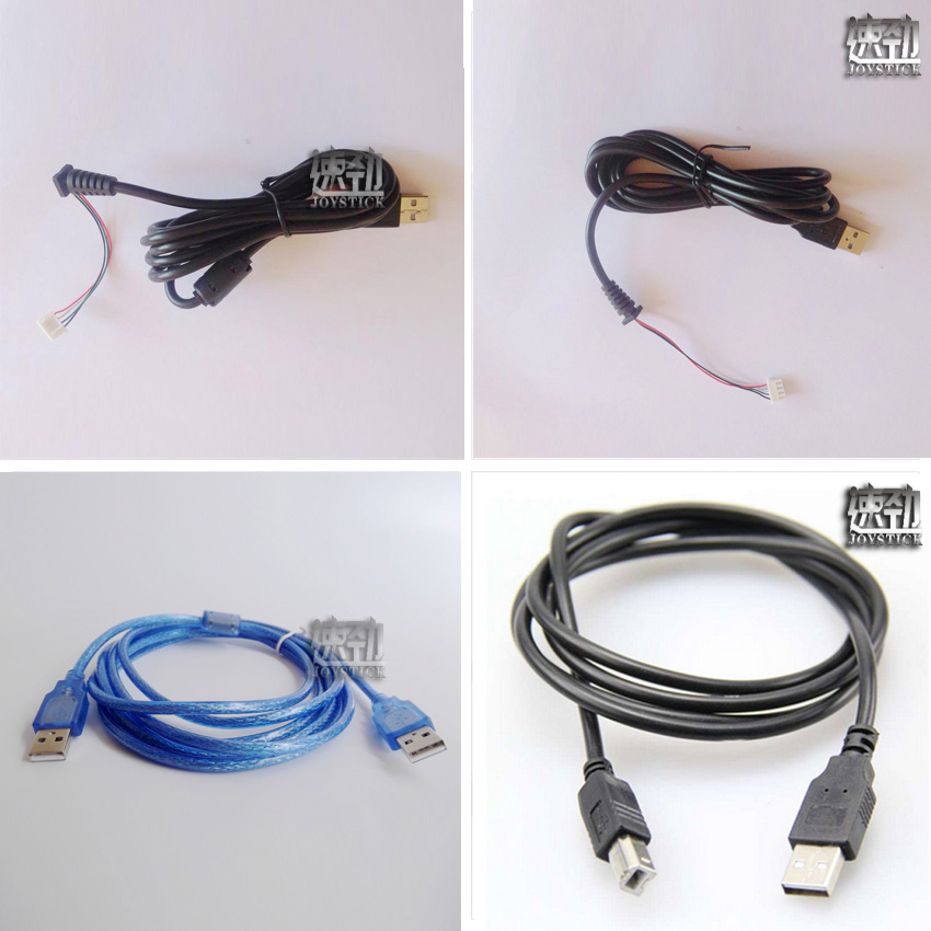 Arcade joystick USB line DIY printer line Moonlight treasure box 4s home version USB line Public to public high quality