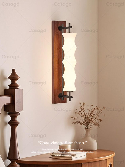 French-Style Vintage Wall Lamp for Living Room Background Wall, Staircase, Hallway, New Chinese-Style Retro Bedroom Bedside Atmosphere Lighting Casa