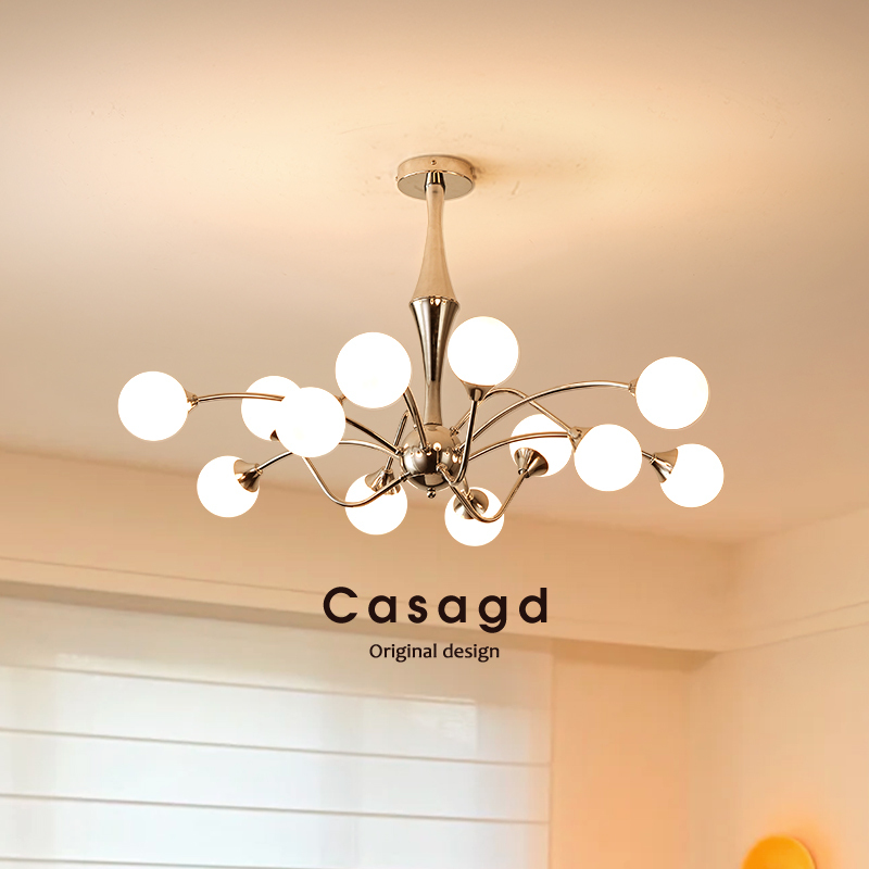Bauhaus Living Room Chandelier Medieval Vintage Master Modern Simple Lamp Style Bedroom Dining Room Lamp Lob Lighting