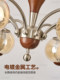 French Mid-Century Style Vintage Chandelier 2025 New Model Living Room Lamp American Retro Bedroom Room Lighting Casa