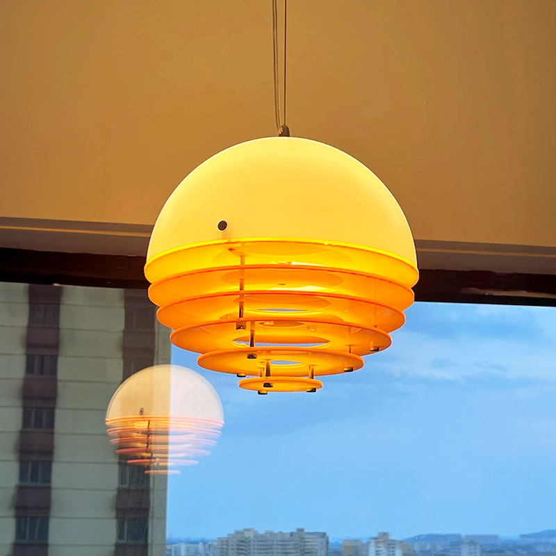 Nordic Designer Sunset Pendant Light for Hallway Entrance, Vintage Sunset Ambiance, Bar Counter Restaurant Lighting Casagd Nordic Designer Sunset Pendant Light for Hallway Entrance, Vintage Sunset Ambiance, Bar Counter Restaurant Lighting Casagd