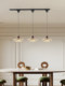 Restaurant with a Vintage Style, Creative Movable Grille Spotlights, Designer Bar Table, Glass Pendant Light Casagd