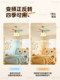 Casa Cream Style Children's Fan Light Bedroom Children's Room Eye Protection Full Spectrum Solid Wood Fan Blades High Wind Power Ceiling Fan Light
