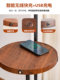 Medieval-Style Floor Lamp with Integrated Shelf Next to the Sofa in the Living Room, Wireless Charging, Simple and Luxurious Bedroom, High-End Feel Casa