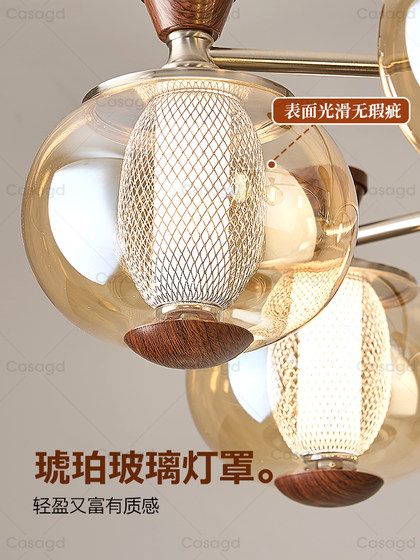 French Mid-Century Style Vintage Chandelier 2025 New Model Living Room Lamp American Retro Bedroom Room Lighting Casa