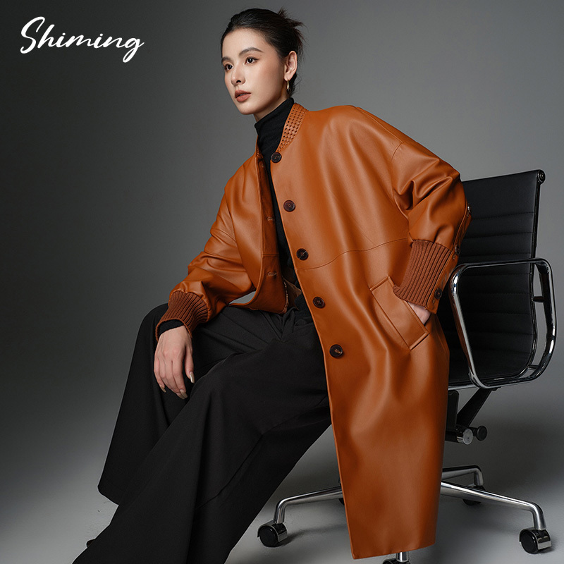 Original Design 2026 Autumn and Winter New Classy Sheepskin Trench Coat Mid-Length Fashionable Genuine Leather Jacket for Women Original Design 2026 Autumn and Winter New Classy Sheepskin Trench Coat Mid-Length Fashionable Genuine Leather Jacket for Women