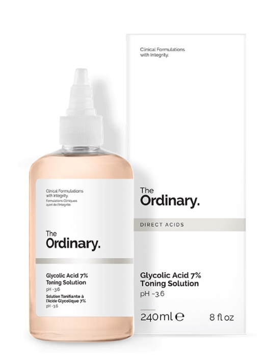 Canada's The ordinary 7% glycolic acid fruit acid toner lotion exfoliating 240ml