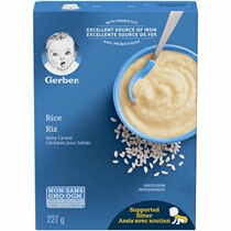 Canada Gerber Garbo rice flour baby food supplement rice paste 1 segment suitable for 4 months 227g