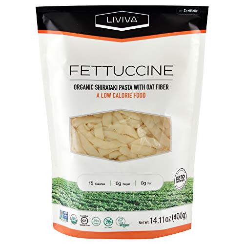 LIVIVA Low Calorie Keto-Certified Organic Shirataki F