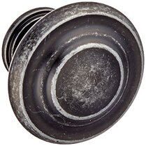 Knöb 1-3 8  Diameter-Wrought Iron Dark knob 1-3  