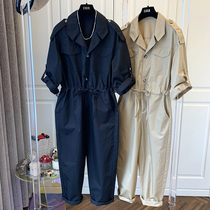 Design sense niche fashion foreign style loose Leisure age wide leg overfitting pants pants 2021 early Autumn Tide