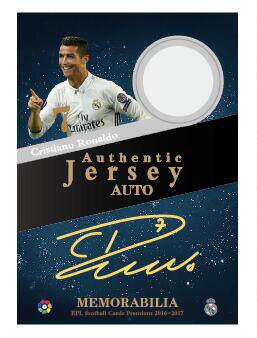 2017 jersey signature star card Real Madrid C Ronaldo monochrome PATCH star card This section is monochrome