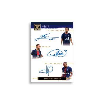 2022 small real gold style star card stamped Paris Lionel Messi Neymar Mbappe bright gold card 10 series