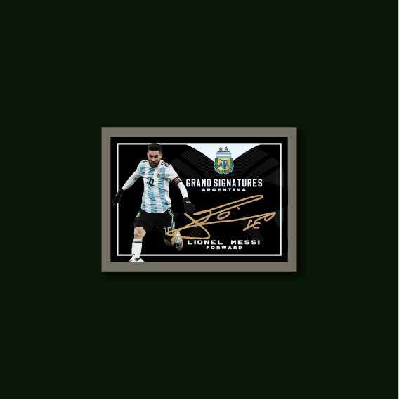 2021 Real Gold Style Package One Star Card Argentina Messi printed non - paper brick card