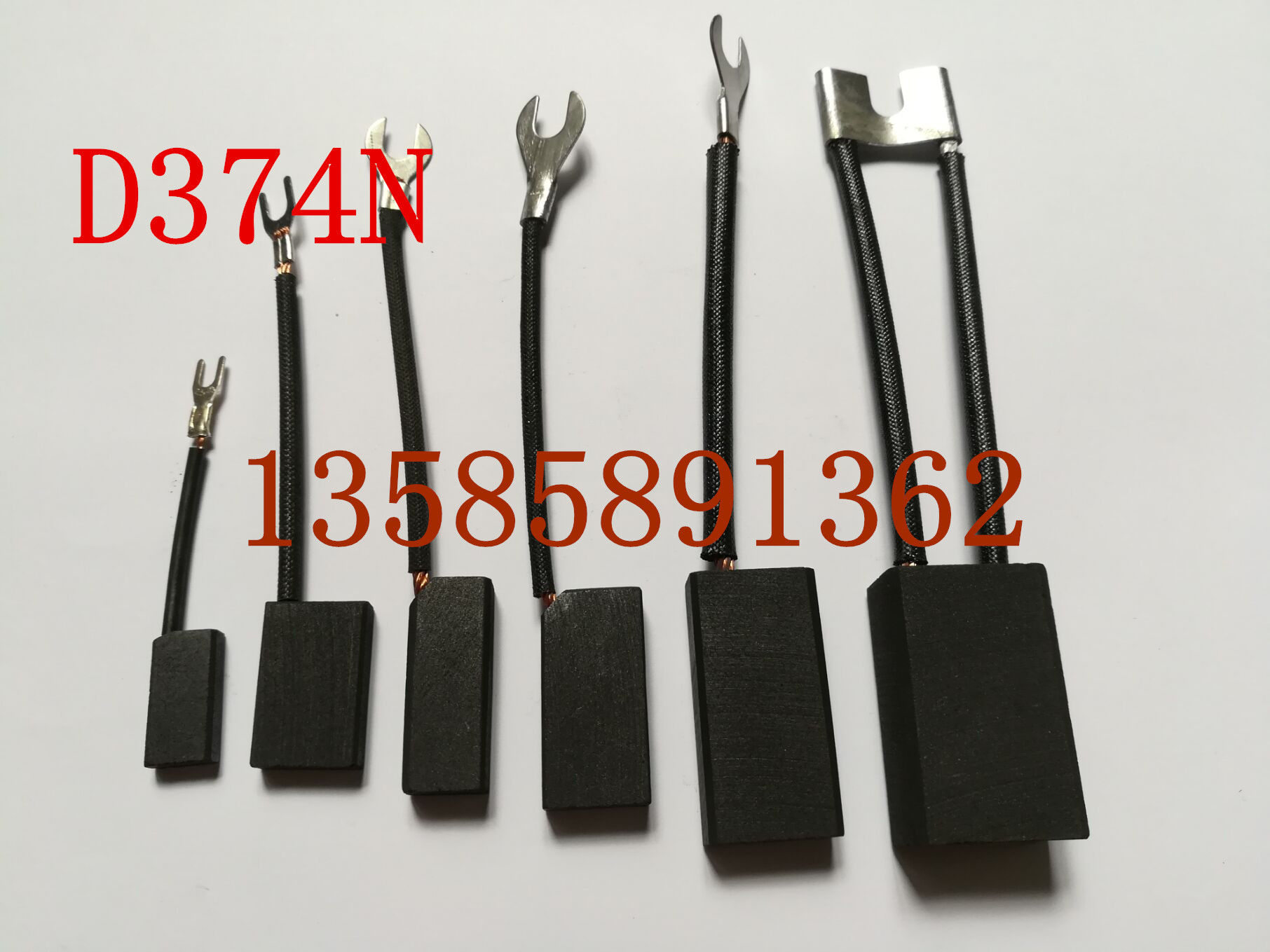 Carbon brush 5*10*20 6*16*25 7*15*30 8*12*32 16*25*40 D374N