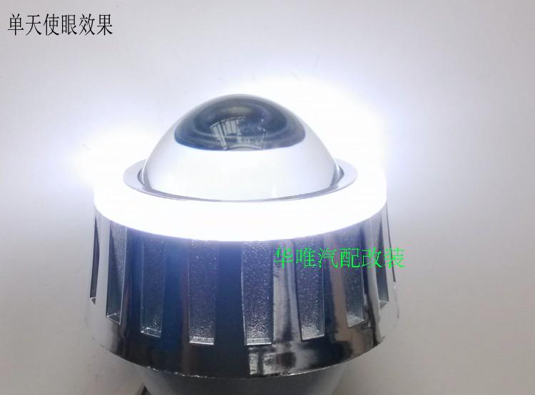 Ống kính xe máy mắt quỷ đèn pha ánh sáng mắt thiên thần mờ ống kính xa và gần đèn pha xenon đèn HID đèn đèn xe wave alpha