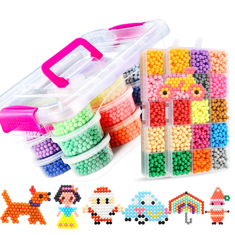 Magic Water Mist Magic Pearl Suit Artisanal Diy Toys Free of ironing Collared Bean Children Puzzle Creative Water Mist Magic Pearl