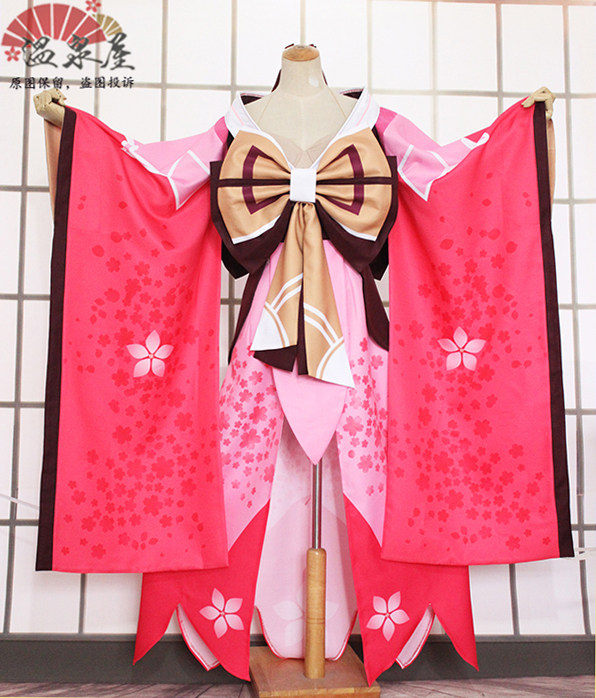 Hand Yu Yin and Yin Division SR Peach Blossom Demonic Wake Cosplay Printing Kimono
