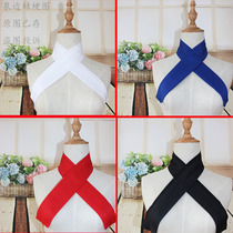 Uniform uniform Hanfu Kimono costume cos universal collar Single-layer false collar change double-layer false l-collar