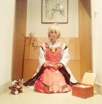 Hot spring Manman Inari Song of love Ugas royal soul God cosplay witch costume Ugas royal soul God a tail payment