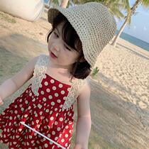 Girls suspenders dress 2019 summer new foreign style baby polo dress children princess dress