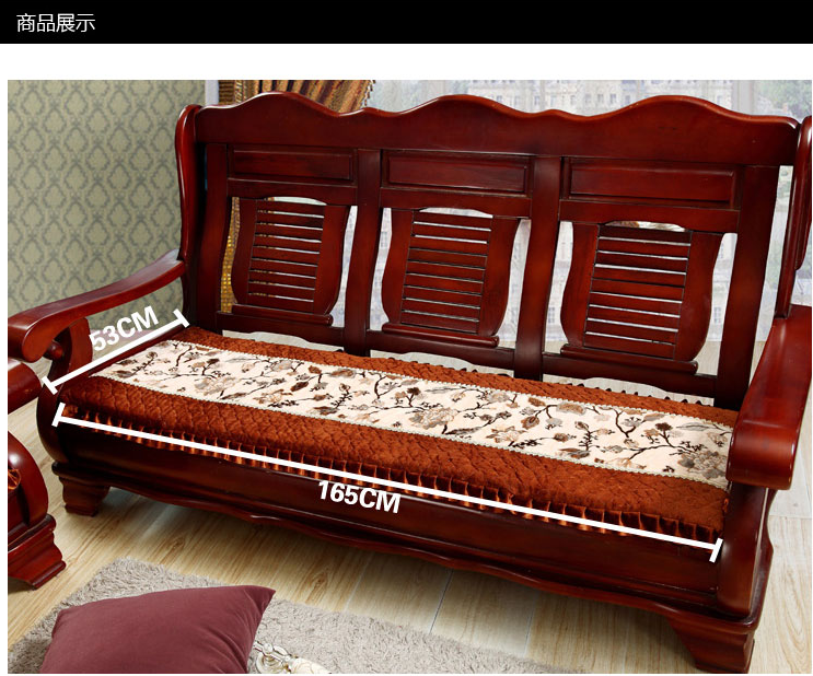 Mới dày sang trọng sofa gỗ đệm sofa gỗ gụ sofa đệm sofa đệm gỗ rắn đệm mùa đông nệm lót ghế sofa gỗ