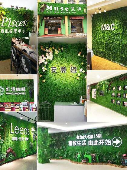 Plastic Simulated Green Plants, Lawn Plants, Wall Plants, Artificial Fake Plants, Indoor and Outdoor Lawn Fences, Balcony Decoration