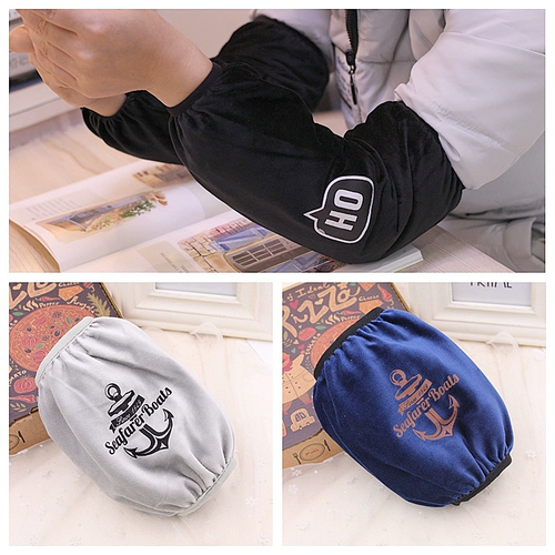 Демисезонные бархатные короткие длинные нарукавники для школьников, пуховик