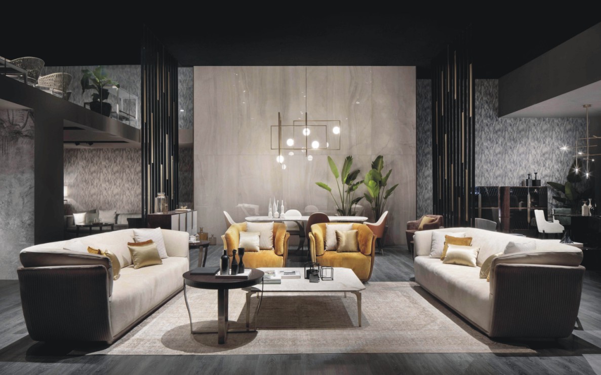 Lõm ORDER Tập trung thiết kế nội thất ánh sáng sang trọng phong cách sofa nhiều người - Đồ nội thất thiết kế sofa văng
