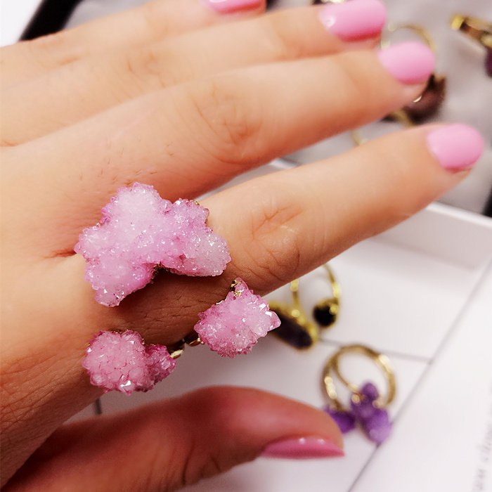 Bague Femme OTHER en Cristal naturel pierre semi-precieuse - Ref 3088051 Image 5