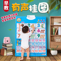 Sound early education wall chart three-dimensional concave and convex digital baby learning to speak Sound mother vowel cognitive baby learning pinyin