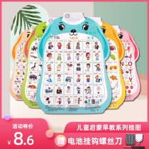 Sound flipchart Early education Intelligent press the picture to sound the mother vowel Learn Pinyin Baby look at the picture to identify the object Digital enlightenment toy