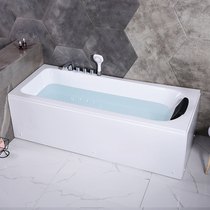 Shanghuang household small apartment bathtub Acrylic square simple bath pool Adult surf massage bathroom tub