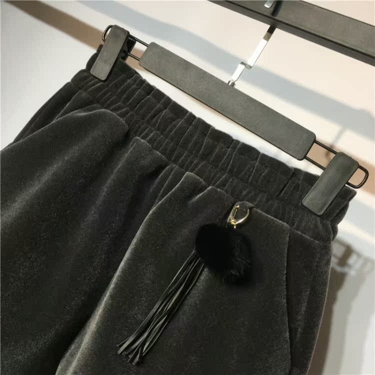 Mát mẻ mùa thu và mùa đông mới thun eo thỏ quần short sang trọng phụ nữ mặc quần rộng chân giản dị quần hoang dã ủng quần thủy triều quần ngắn nữ đẹp