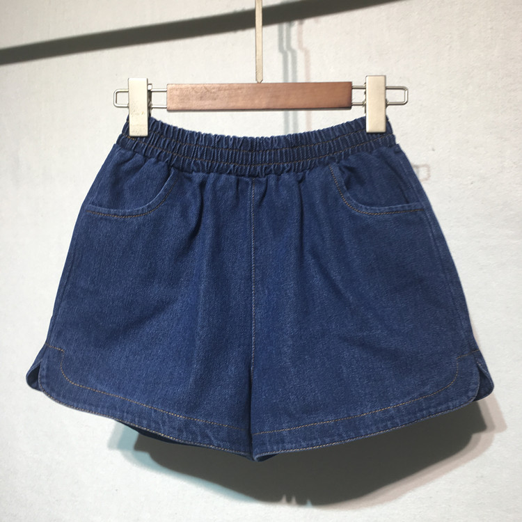 Mát mẻ mát mẻ mùa xuân và mùa hè mới đàn hồi cao eo quần short denim nữ mùa hè Hàn Quốc phiên bản lỏng mỏng rộng chân quần hoang dã nóng quần