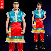Tây Tạng quần áo nam Tây Tạng trang phục người lớn dân tộc thiểu số phù hợp với gió Tây Tạng quần áo mùa đông phong cách Tây Tạng sườn xám đẹp